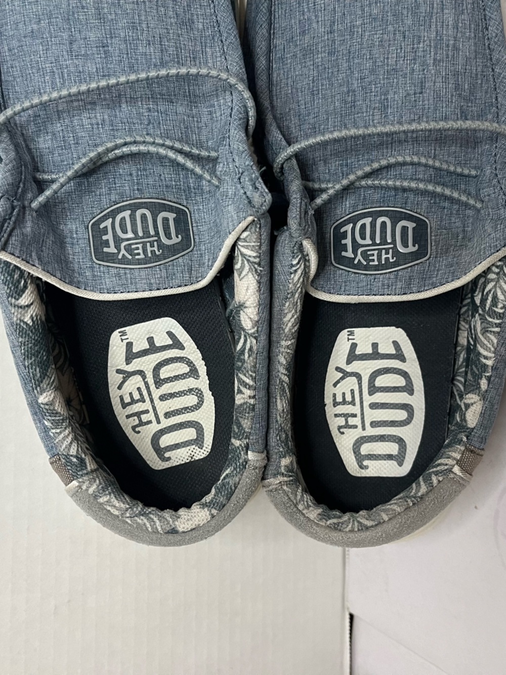 Hey Dude Wally H2O Overcast Men’s Slip on Water Shoes Size 12 Blue Grey - Picture 10 of 16